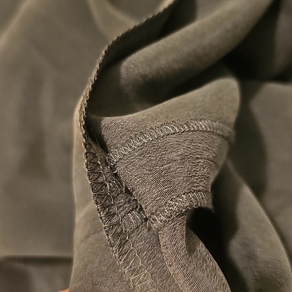 Vintage Calvin Klein Collection 100% Silk 2 Piece Pant Suit Blazer & Trousers 8 - Picture 6 of 6